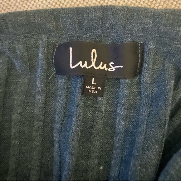 Lulus Off the Shoulder Ribbed Jumpsuit Size Large - Picture 5 of 9